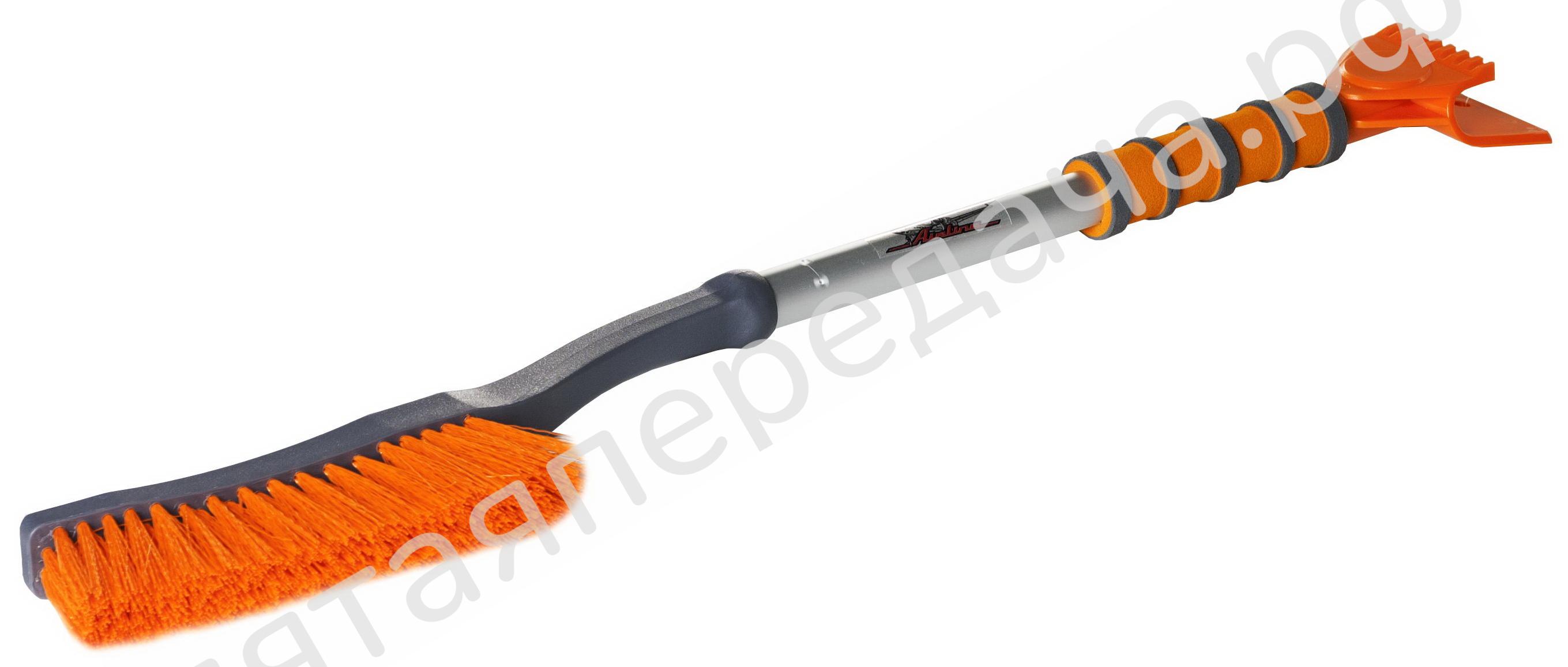 Щетка от снега и льда с мягкой щетиной и двойным скребком (80 см) - ABR03