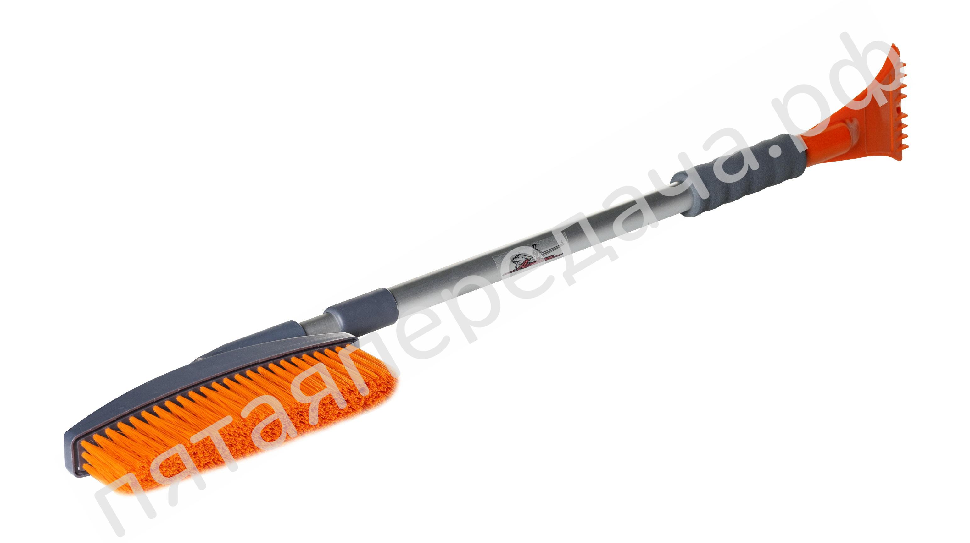Щетка от снега и льда с телескоп.рукояткой и мягкой щетиной (113 см) - ABR06