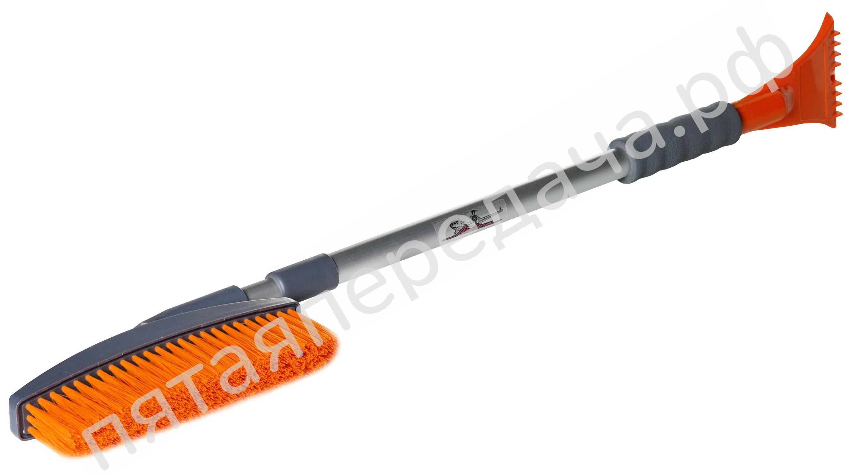 Щетка от снега и льда с телескоп.рукояткой и мягкой щетиной (113 см) - ABR06