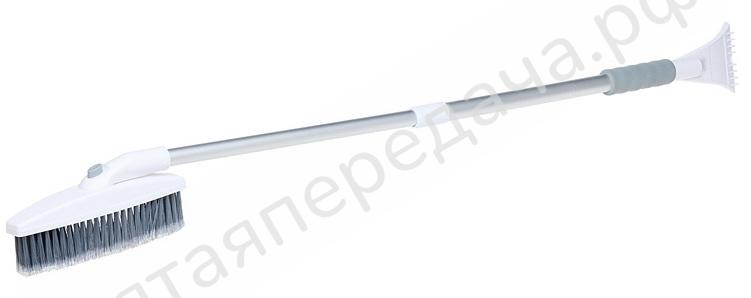 Щетка от снега и льда с телескоп.рукояткой с мягкой распушенной щетиной  (113 см) - ABR06R