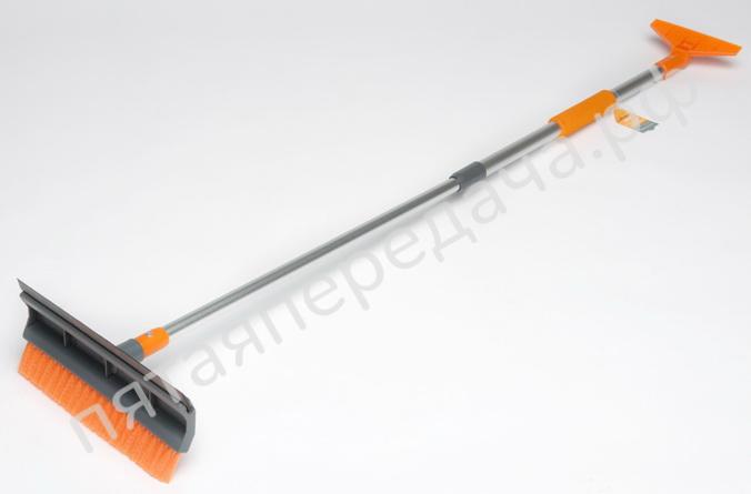 Щетка от снега и льда с водосгоном и телескоп.рукояткой (120 см) - ABR07