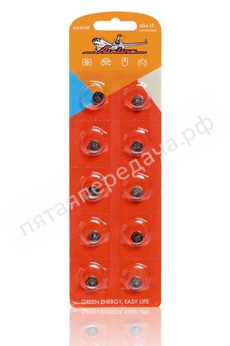 Батарейка AG4/LR626 щелочная 10 шт. - AG410