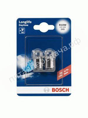 Лампа накаливания Long-life Daytime R10W 12В 10Вт, 2шт - 1987301059