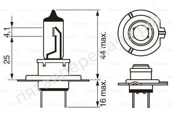 Лампа галоген Xenon Blue H7 12В 55Вт - 1987302075