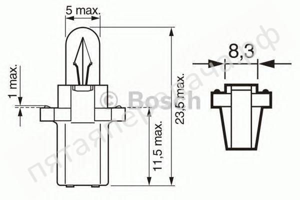 Лампа накаливания Pure Light BAX 12В 1,2Вт - 1987302220