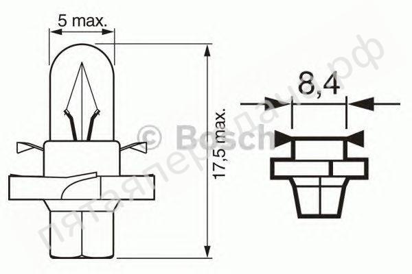 Лампа накаливания Pure Light BAX 12В 1,2Вт - 1987302235