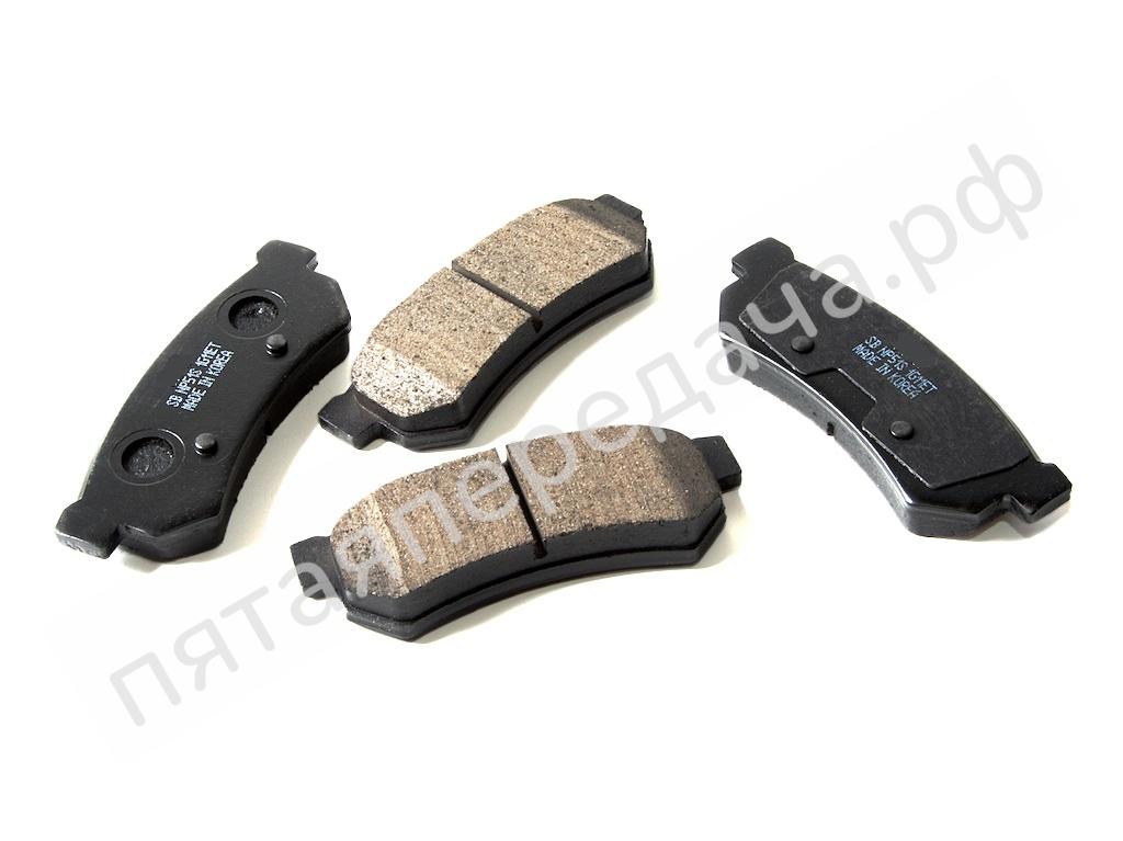 Колодки тормозные задние комплект - 96800089