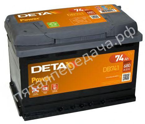 Батарея аккумуляторная, 12В 74А/ч - DB741