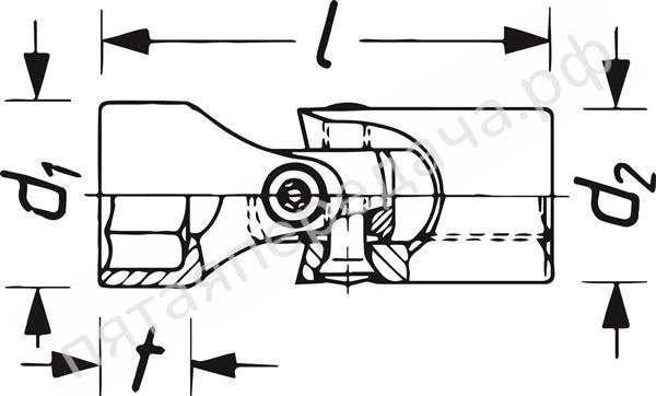 Головка 6-гранная с карданом 3/8 -16мм - 880G16