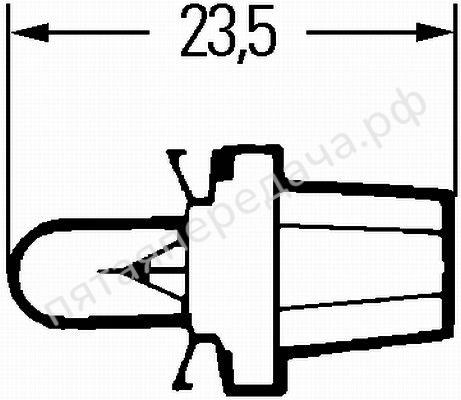 Лампа накаливания BAX 12В 1,2Вт - 8GA007997031