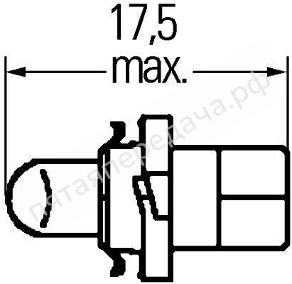 Лампа накаливания BAX 12В 2Вт - 8GS006677121