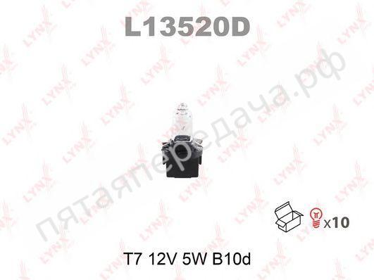 L13520d лампа накаливания панели приборов t7 12v 5w b10d lynx - L13520D