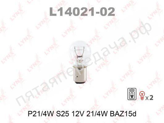 Лампа накаливания, P21/4W 12В 21/4Вт - L1402102