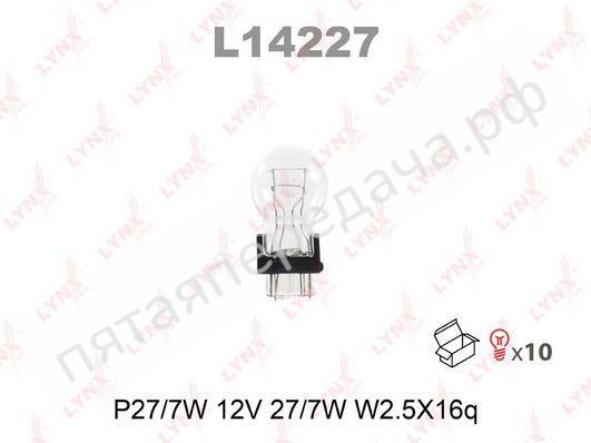 Лампа накаливания P27/7W 12В 27/7Вт - L14227