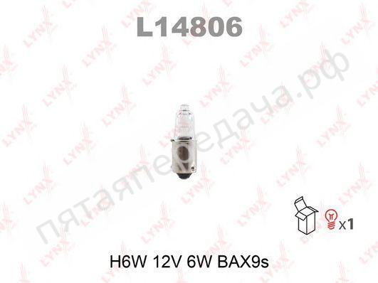 Лампа накаливания, H6Вт 12В 6Вт - L14806