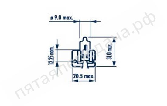 Лампа накаливания, H2 24В 70Вт - 48720