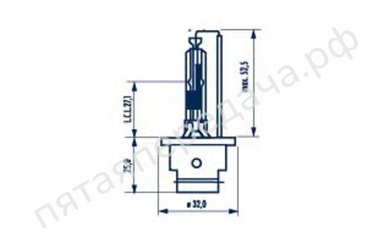 Лампа газоразрядная D2R 85В 35Вт - 84006