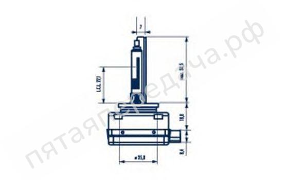 Лампа газоразрядная D1R 85В 35Вт - 84011