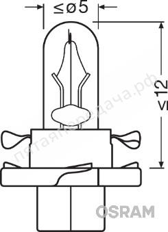 Лампа накаливания - 2452MFX6