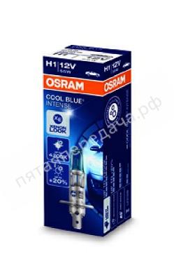 Лампа накаливания, COOL BLUE INTENSE H1 12В 55Вт, 1шт - 64150CBI