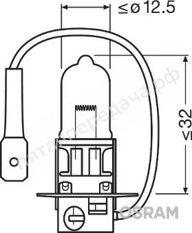 Лампа накаливания, ORIGINAL LINE H3 12В 55Вт, 1шт - 64151