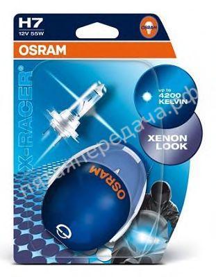 Лампа накаливания, X-RACER H7 12В 55Вт, 2шт - 64210XR02B