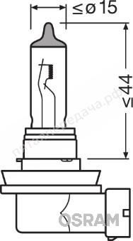 Лампа галоген SILVERSTAR 2.0 H11 12В 55Вт, 1шт - 64211SV2