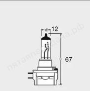 Лампа накаливания Original Line H11B 12В 55Вт, 1шт - 64241