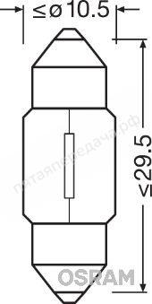 Лампа освещение ящика для перчаток - 6438