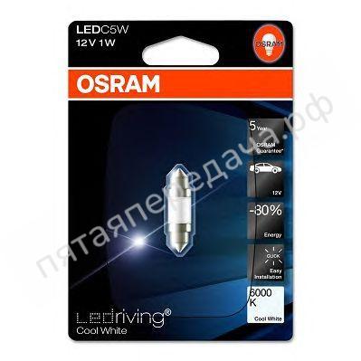 Лампа светодиодная LED technology C5W 12В 1Вт - 6498CW01B