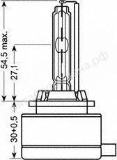 Лампа газоразрядная XENARC COOL BLUE INTENSE D1R 85В 35Вт, 1шт - 66154CBI