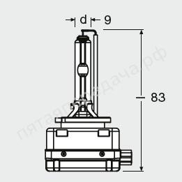 Лампа газоразрядная XENARC COOL BLUE INTENSE D3S 42В 35Вт, 1шт - 66340CBI