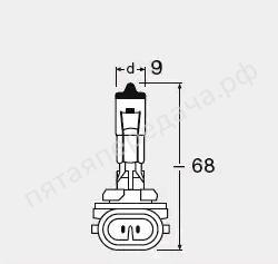 Лампа накаливания, Original Line H27W/2 12В 27Вт, 1шт - 881