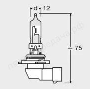 Лампа накаливания, HB3 12В 60Вт - 9005NBUHCB