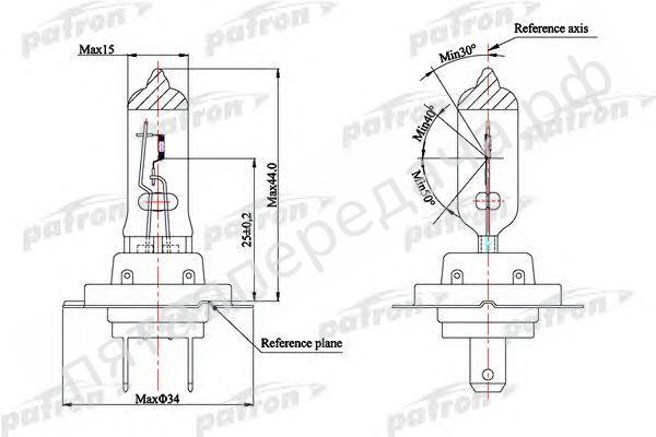 Лампа накаливания, H7 12В 55Вт - PLH71255