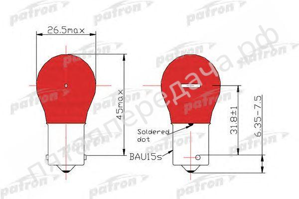 Лампа накаливания, PY21W 12В 21Вт - PLPY21W
