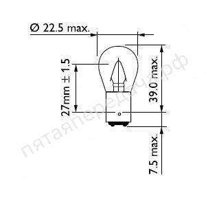 Лампа накаливания - 12401CP