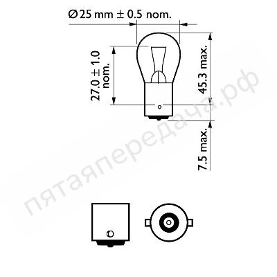 Лампа накаливания - 12445CP