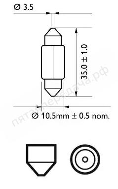 Комплект ламп накаливания, в блистере - 12844B2