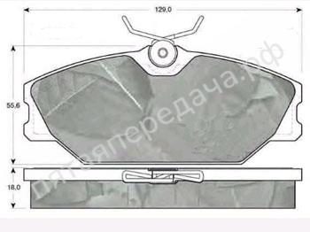 Колодки тормозные передние комплект - 410607125R