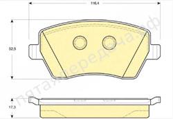 Колодки тормозные передние комплект - 410608481R
