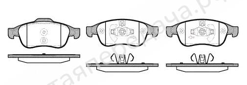 Колодки тормозные передние комплект - 440603905R