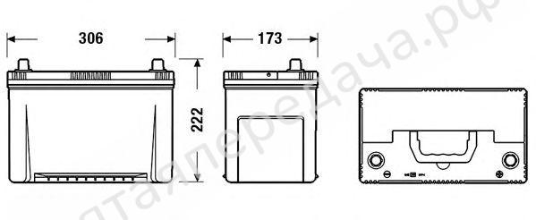 Батарея аккумуляторная, 12В 95А/ч - TA954