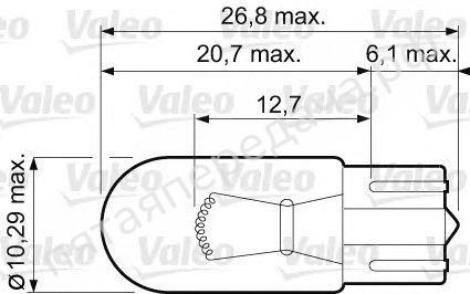 Лампа накаливания, Essential WY5W 12В 5Вт - 032213